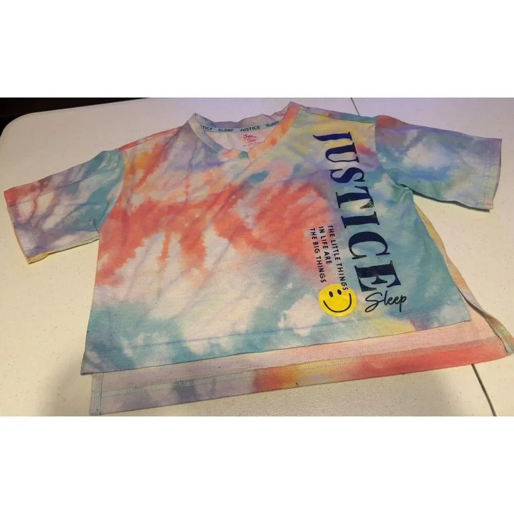#152 - Justice Girls Tie-Dye Sleep Top Size 10